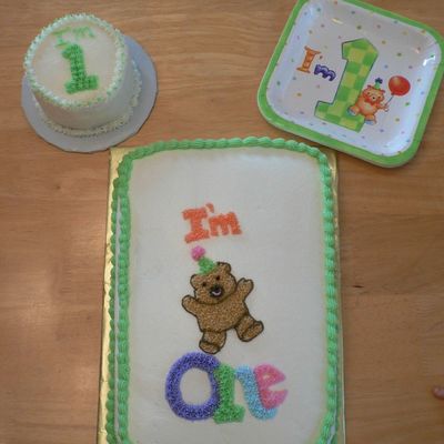 First Birthday Bear Cake