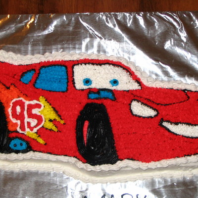 Lightning Mcqueen Birthday Cake
