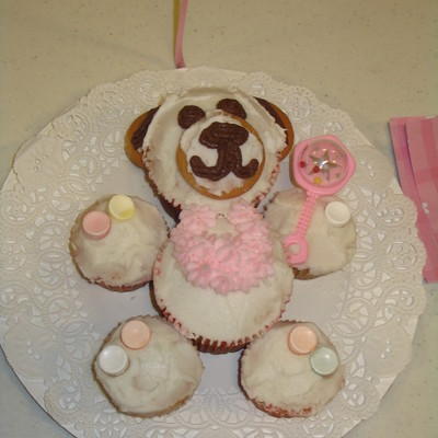 Teddy Bear Baby Shower Cupcake Centerpieces