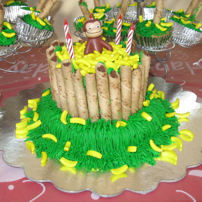 Curious George Cake
