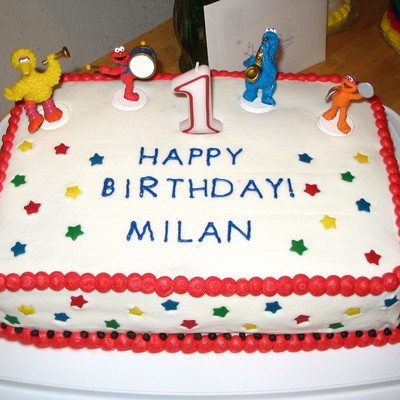 1St Birthday Elmo Cake