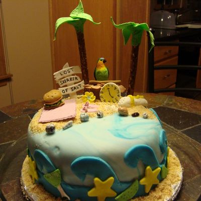 Margaritaville Themed Cake