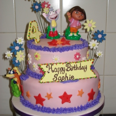 Dora The Explorer Birthday Cake