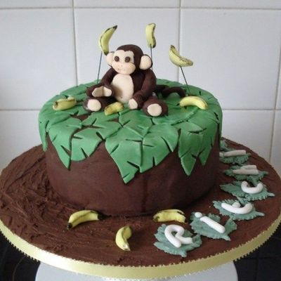 Monkey Birthday Cake