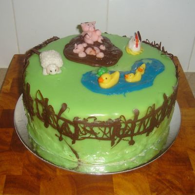 Farm Cake For 1St Birthday