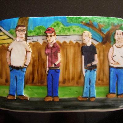 King Of The Hill Groom's Cake
