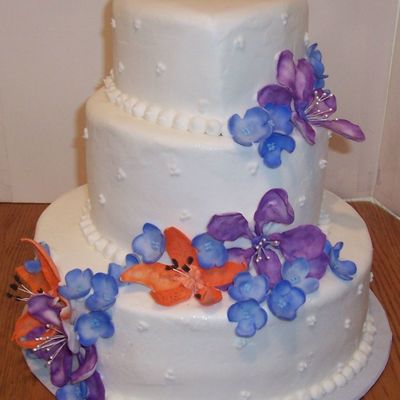 Floral Wedding Cake