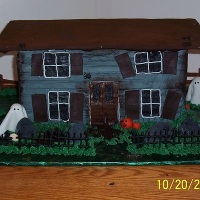 Haunted House Cake