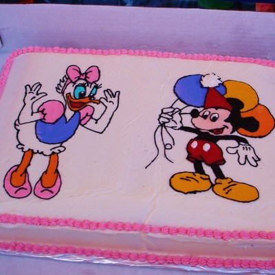 Daisy And Mickey Cake