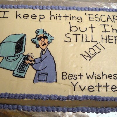 Maxine Retirement Cake