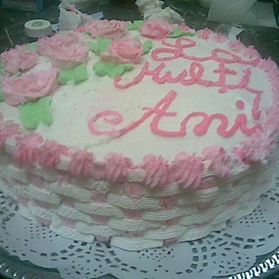 Whipped Cream Cake With Chocolate Ganache Filling