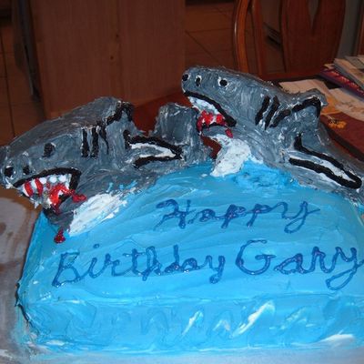 Shark Birthday Cake