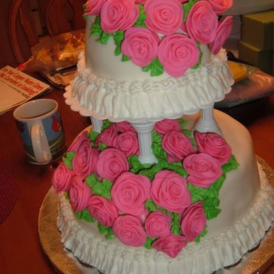 Two Tier Wedding Cake