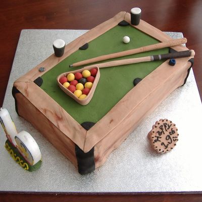 Pool / Snooker Birthday Cake