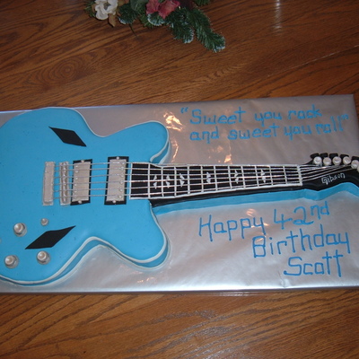 Guitar Birthday Cake