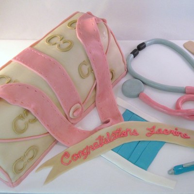 Coach Handbag For Nurse (C's Made With Cricut Cake)