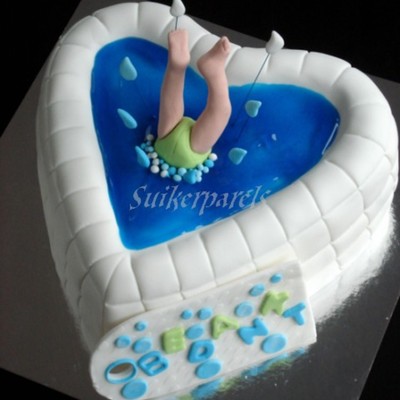 Diving In A Heart-Shaped Pool!