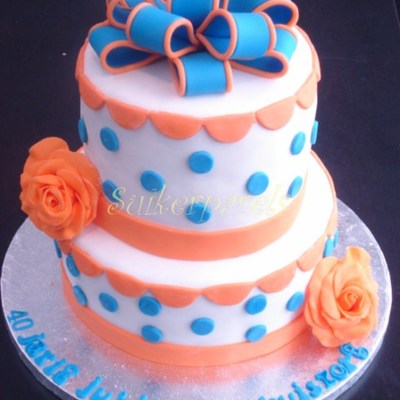 Bright Blue And Orange....