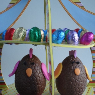 Easter Eggs Decorated With Fondant