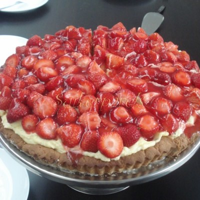A Strawberry Cake.