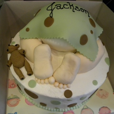Baby Rump With Teddy Bear