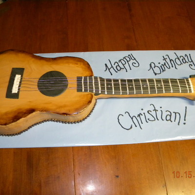 Guitar Birthday Cake
