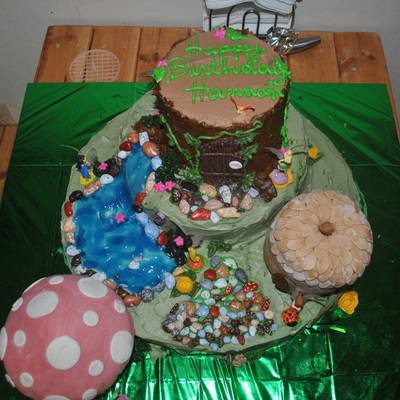 Tinkerbell House Cake