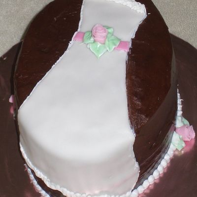 Wedding Dress & Roses