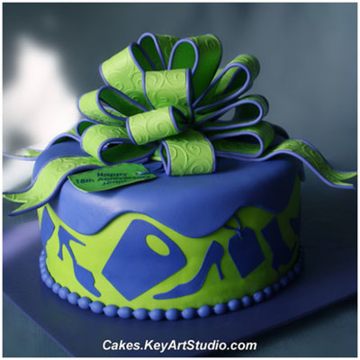 "i Love Shopping" Cake