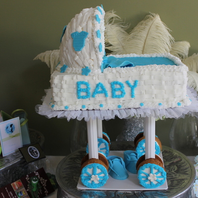 Baby Carriage Cake