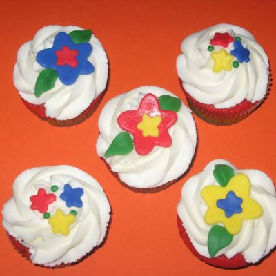 Tie-Dyed Cupcakes