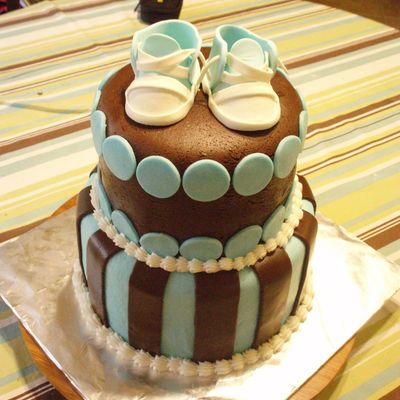 Blue And Brown Shower