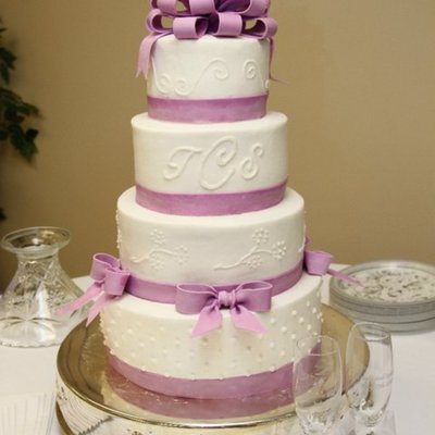 4 Tier Round Wedding Cake