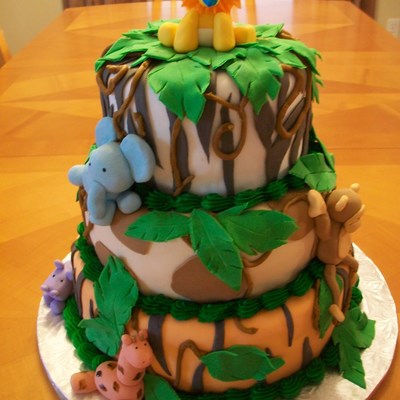 Safari Baby Shower Cake