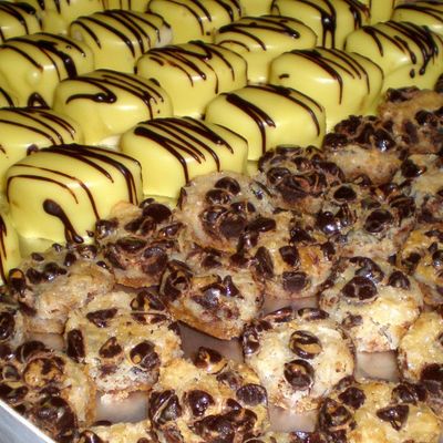 Lemon Petits Fours & Hello Dollies