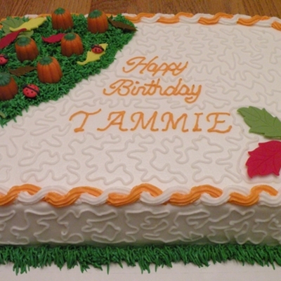 Halloween Pumpkin Birthday Cake