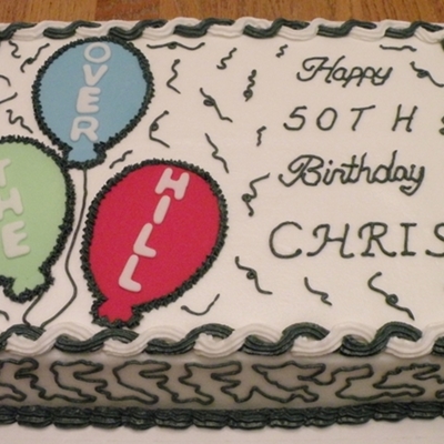 Over The Hill Birthday Cake