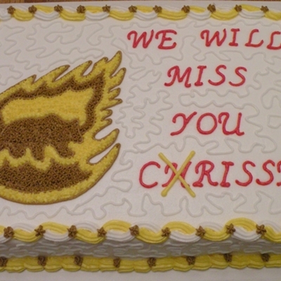 "we Will Miss You" Cake