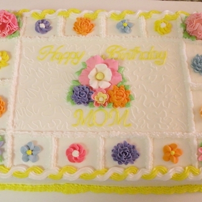 Floral Birthday Cake