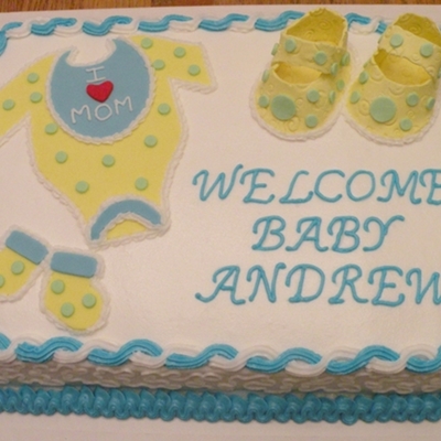 Baby Boy Shower Cake