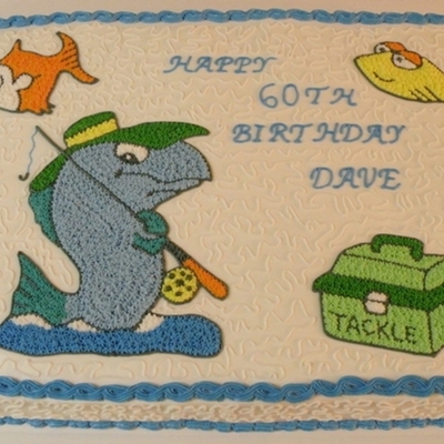 Fishing Theme Birthday Cake
