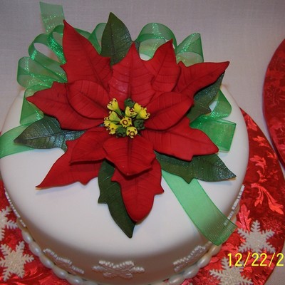 Poinsettia Cakes