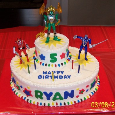 Power Rangers Birthday Cake