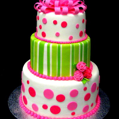 Green And Pink Baby Shower