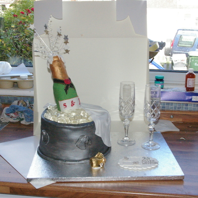 25Th Wedding Anniversary Cake