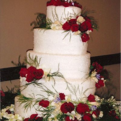 Heart Wedding Cake