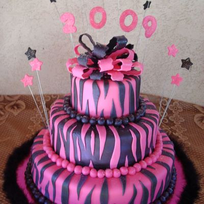 Almost A Disater Zebra Cake!