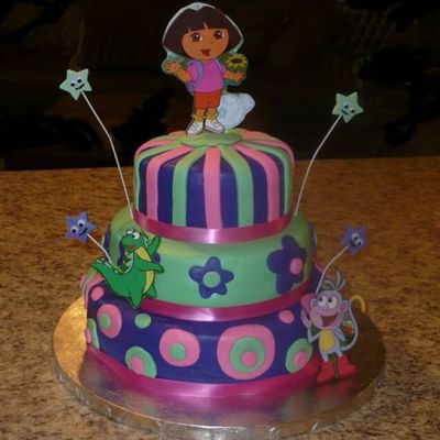 Dora Birthday Cake