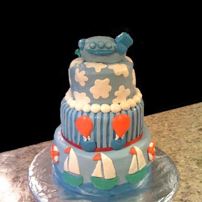 Airplane, Sailboat, Hot Air Balloon Baby Shower