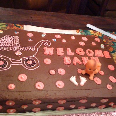 Pink Polka Dots With Chocolate Buttercream